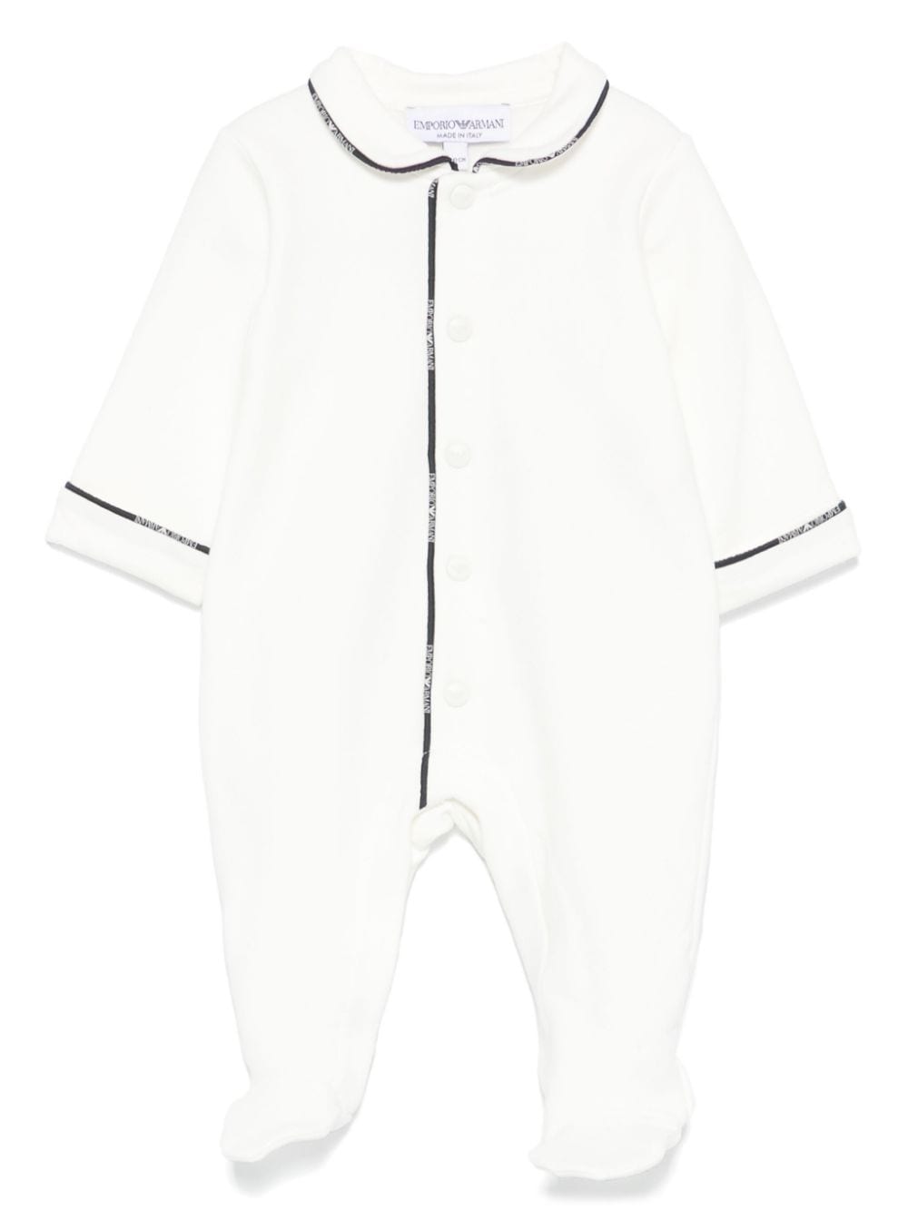 Emporio Armani Kids pipe-trim pyjamas - White von Emporio Armani Kids