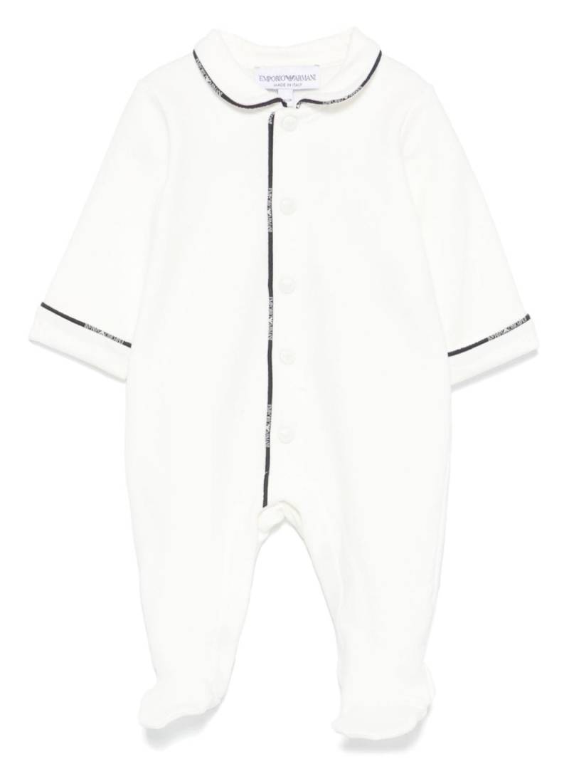 Emporio Armani Kids pipe-trim pyjamas - White von Emporio Armani Kids