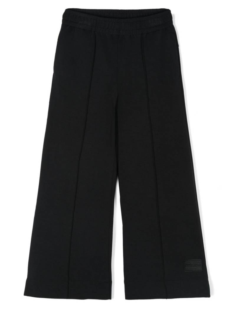 Emporio Armani Kids raised-seam wide-leg trousers - Black von Emporio Armani Kids