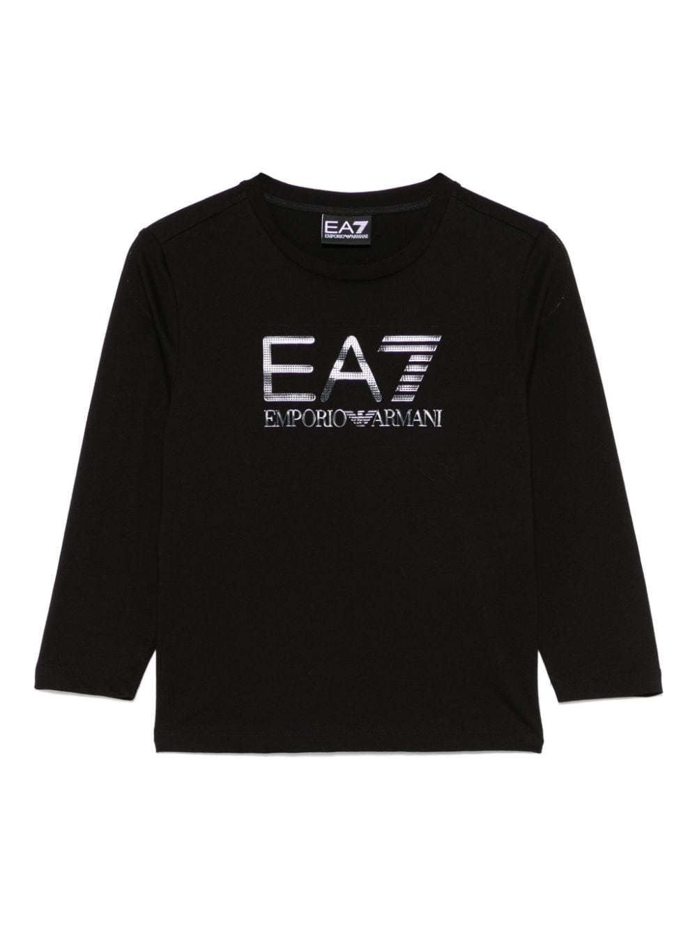 Emporio Armani Kids rubberised-logo T-shirt - Black von Emporio Armani Kids