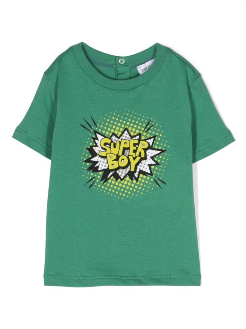 Emporio Armani Kids short-sleeve cotton T-shirt - Green von Emporio Armani Kids