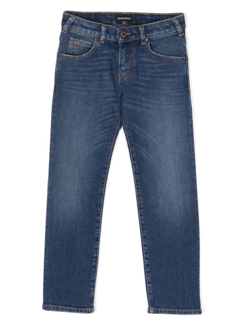 Emporio Armani Kids straight-leg denim jeans - Blue von Emporio Armani Kids