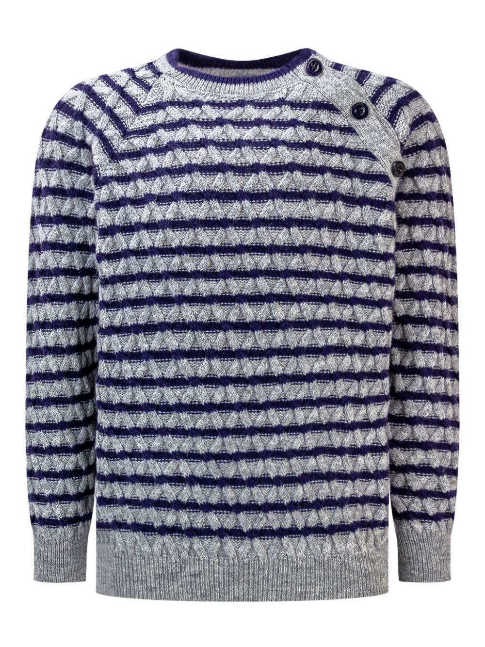 Emporio Armani Kids striped jumper - Grey von Emporio Armani Kids