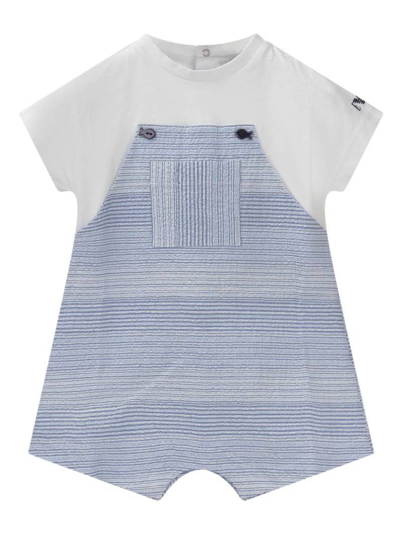 Emporio Armani Kids striped romper - Blue von Emporio Armani Kids