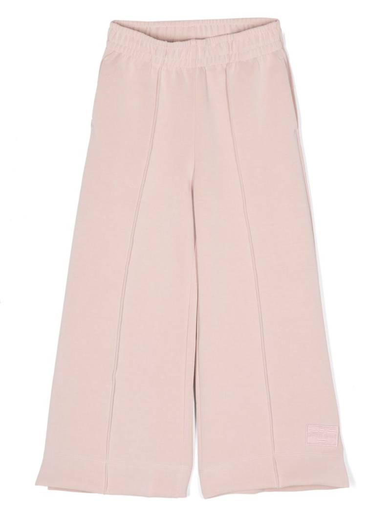 Emporio Armani Kids wide-leg jersey track pants - Pink von Emporio Armani Kids