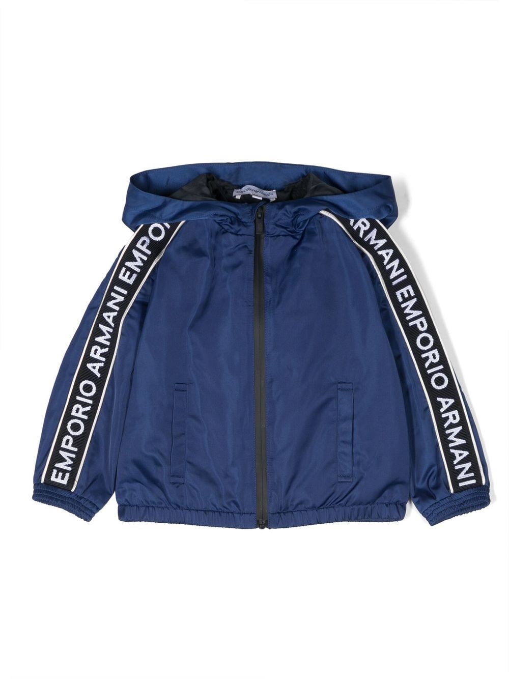 Emporio Armani Kids zip-up hooded jacket - Blue von Emporio Armani Kids