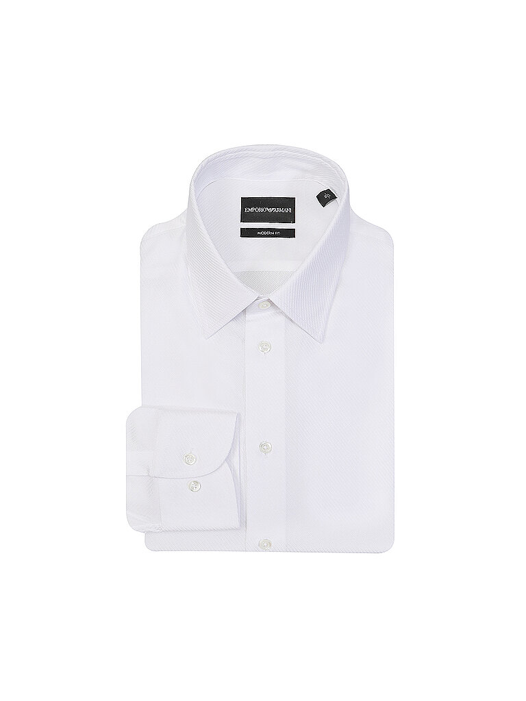 EMPORIO ARMANI Hemd Slim Fit  weiss | 40 von Emporio Armani