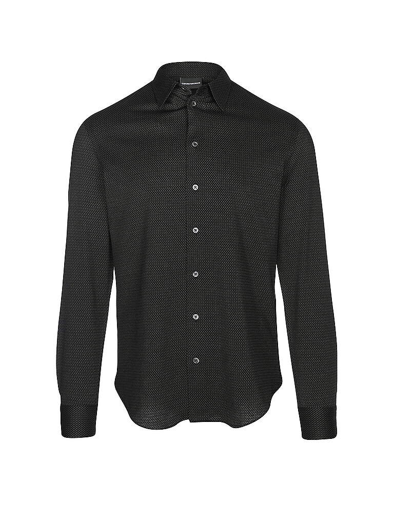 EMPORIO ARMANI Hemd schwarz | XL von Emporio Armani