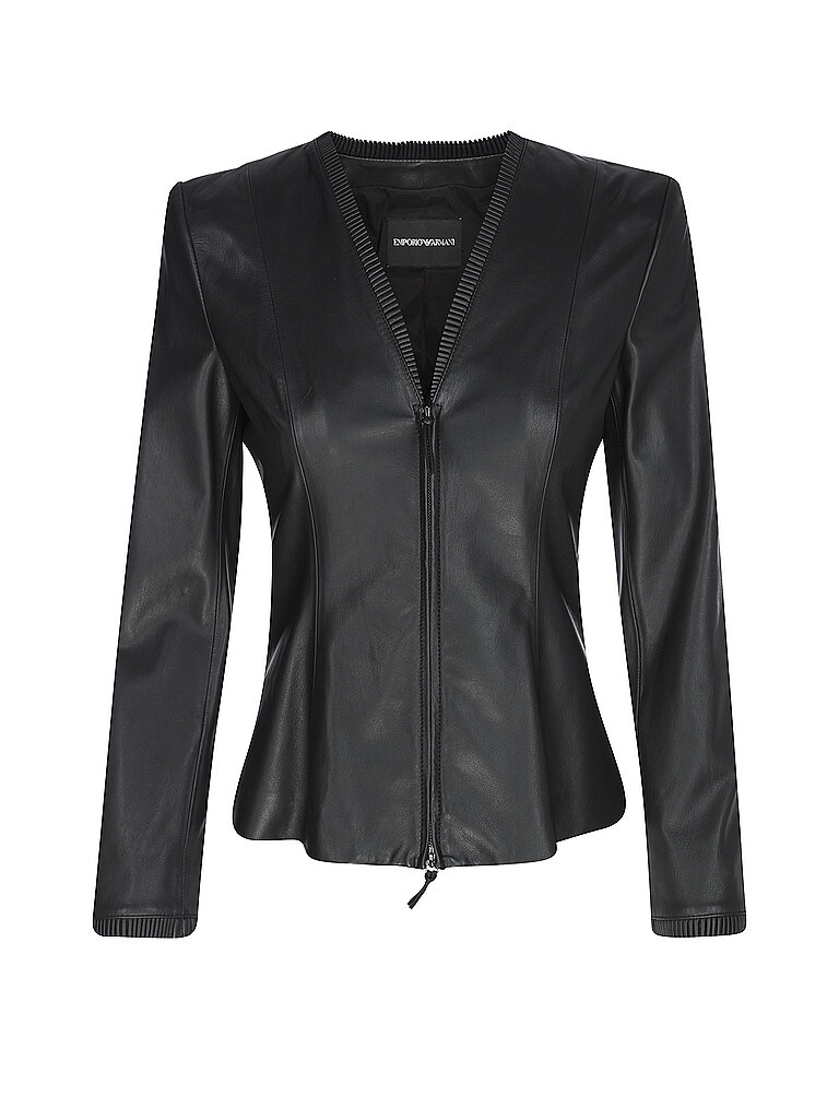 EMPORIO ARMANI Lederjacke schwarz | 34 von Emporio Armani