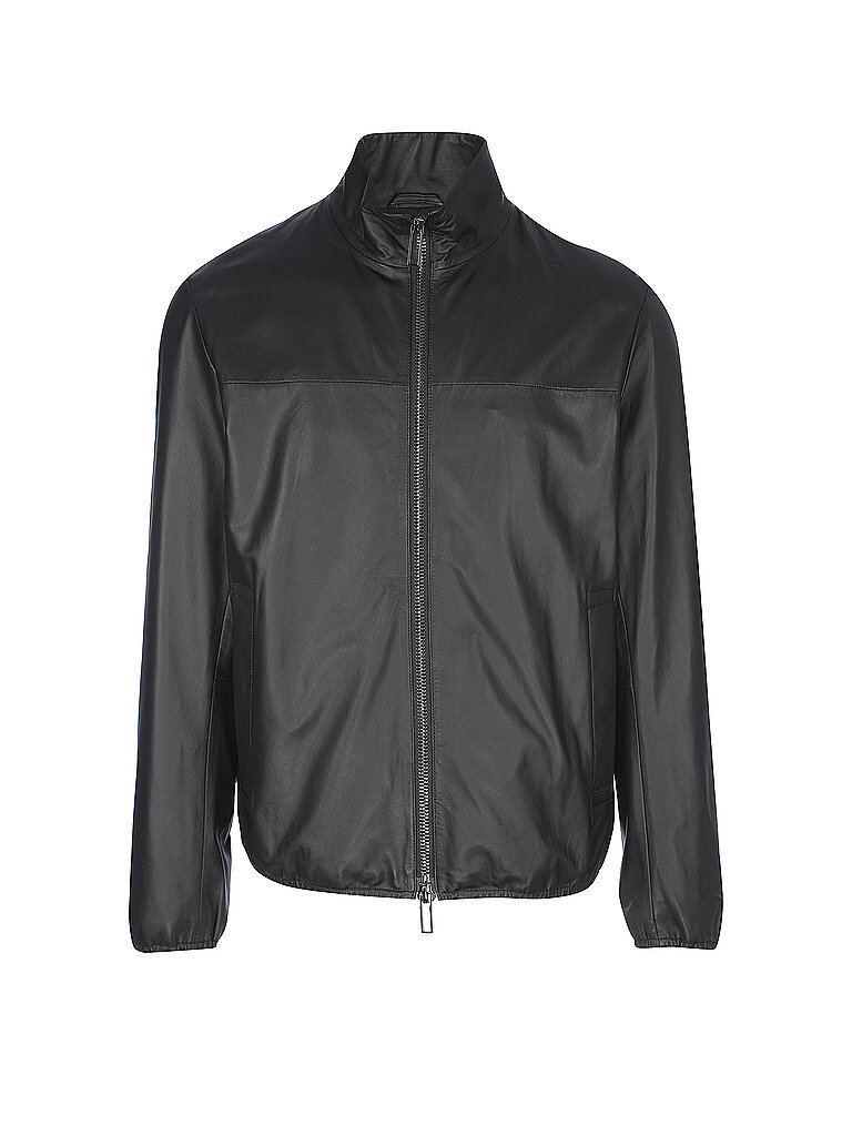 EMPORIO ARMANI Lederjacke  schwarz | 48 von Emporio Armani