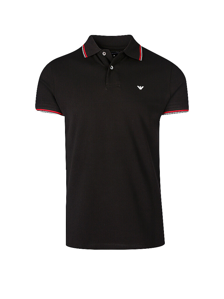 EMPORIO ARMANI Poloshirt schwarz | L von Emporio Armani