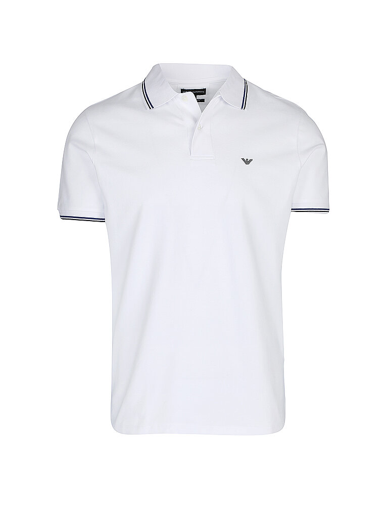 EMPORIO ARMANI Poloshirt  weiss | L von Emporio Armani