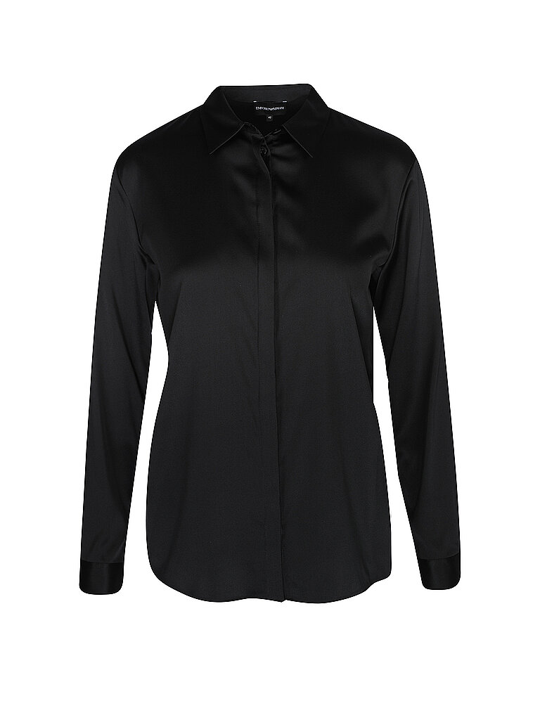 EMPORIO ARMANI Seidenbluse schwarz | 36 von Emporio Armani