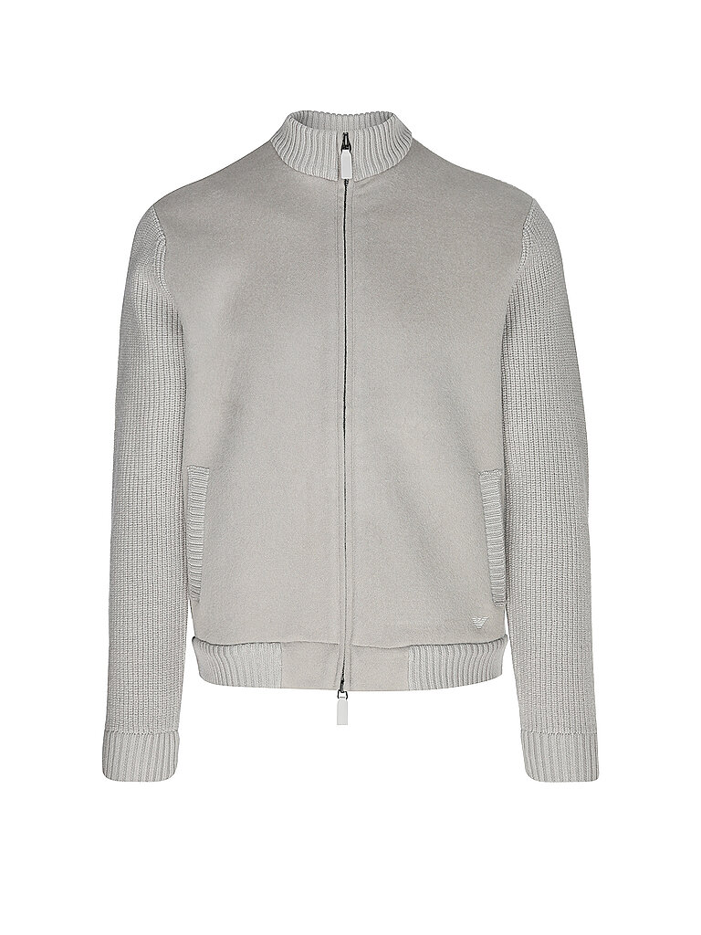 EMPORIO ARMANI Strickjacke hellgrau | L von Emporio Armani