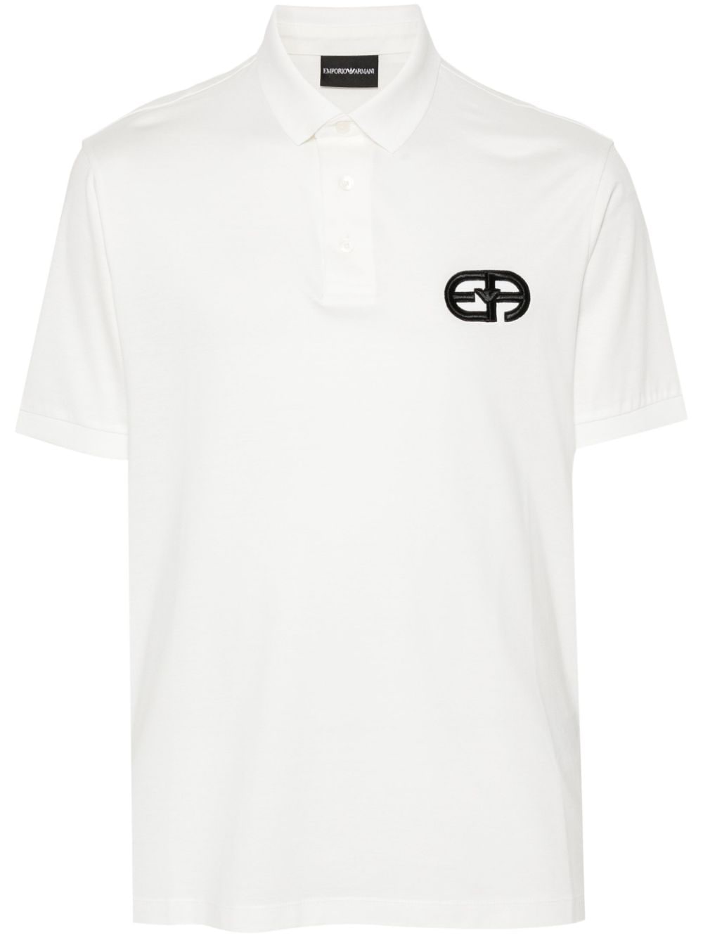 Emporio Armani ASV jersey polo shirt - White von Emporio Armani