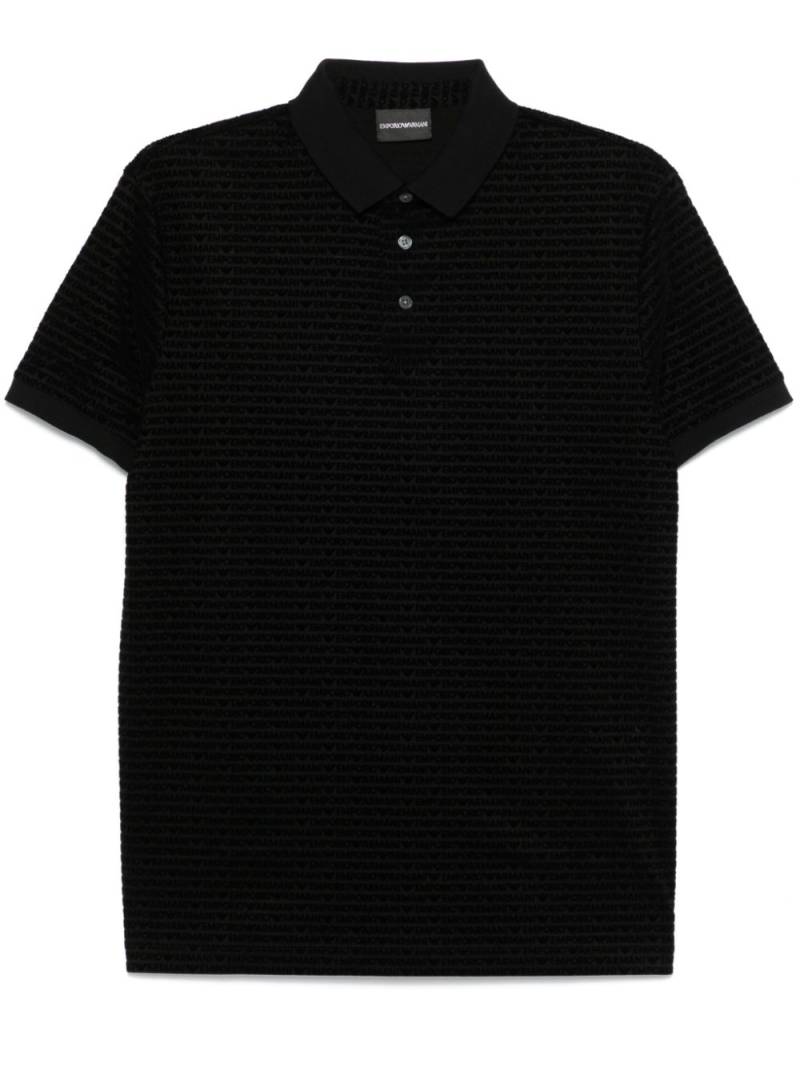 Emporio Armani ASV polo shirt - Black von Emporio Armani