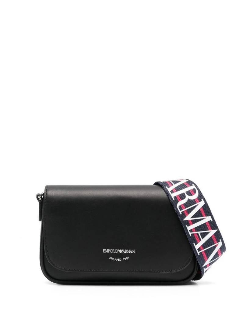 Emporio Armani Ari mini crossbody bag - Black von Emporio Armani