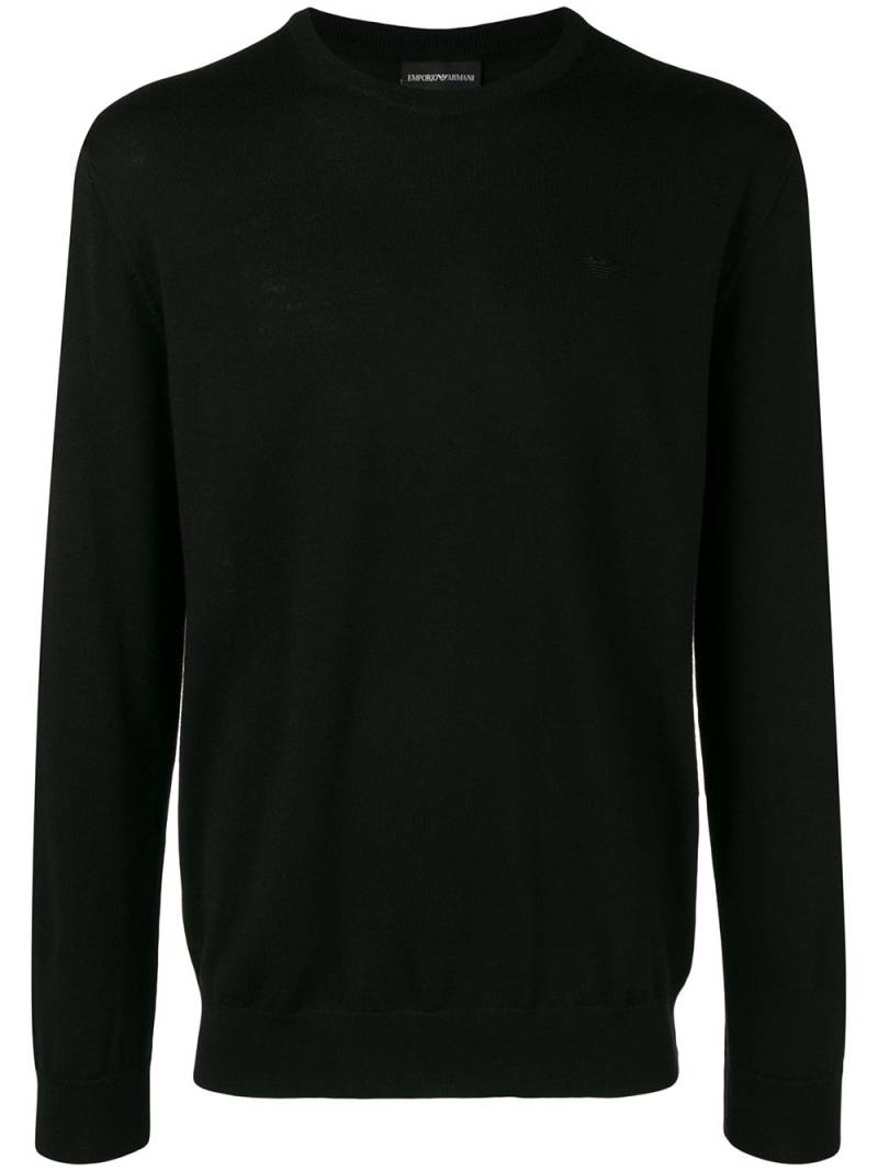 Emporio Armani Crew neck sweater - Black von Emporio Armani