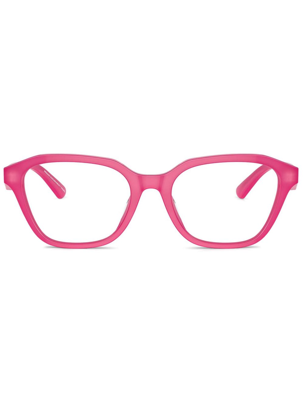 Emporio Armani geometric-frame glasses - Pink von Emporio Armani