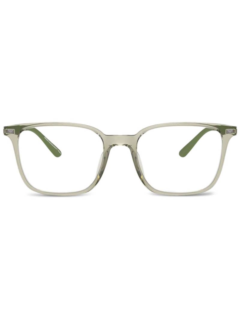 Emporio Armani square frame glasses - Green von Emporio Armani