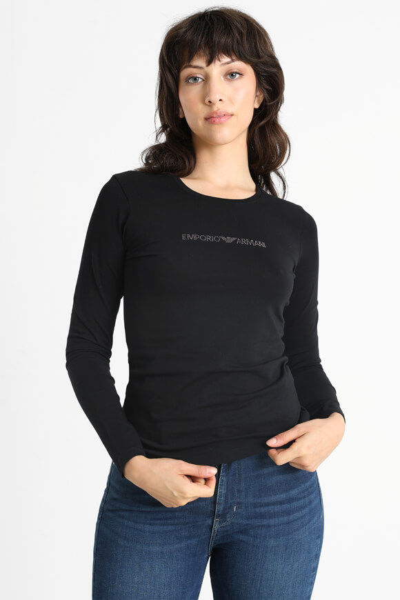 Emporio Armani Langarmshirt | Black | Damen  | M von Emporio Armani