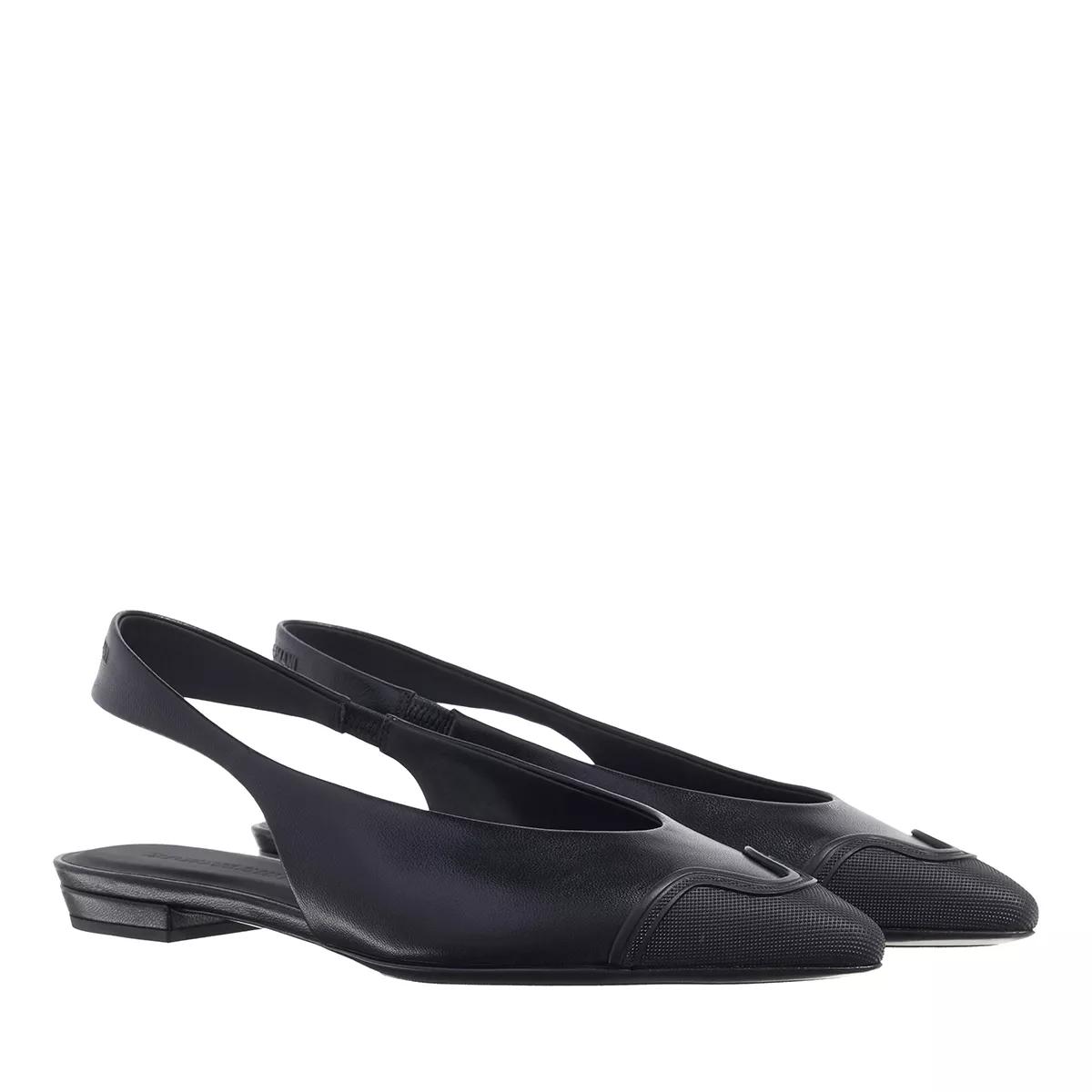 Emporio Armani Loafer - Ballet Flat - Gr. 38 (EU) - in Schwarz - für Damen von Emporio Armani