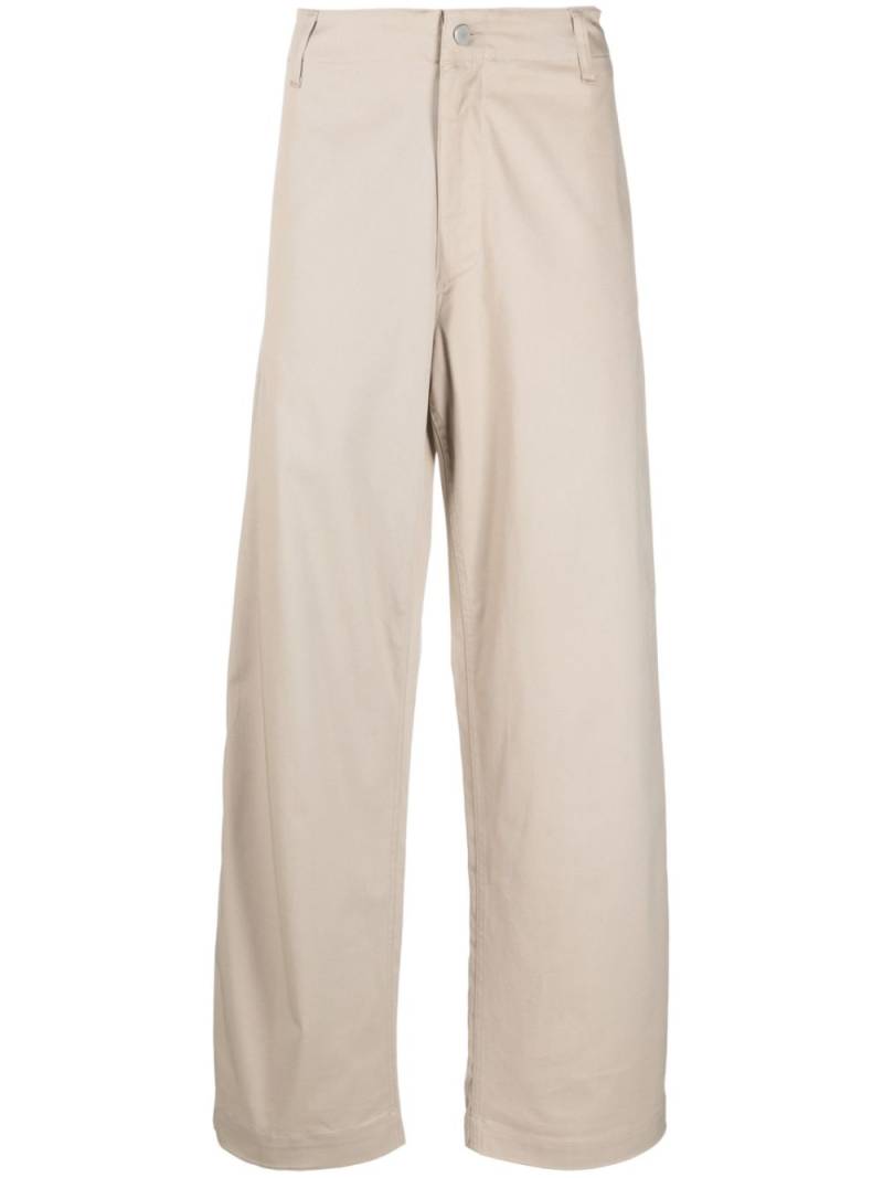 Emporio Armani Sustainable Collection straight-leg trousers - Neutrals von Emporio Armani