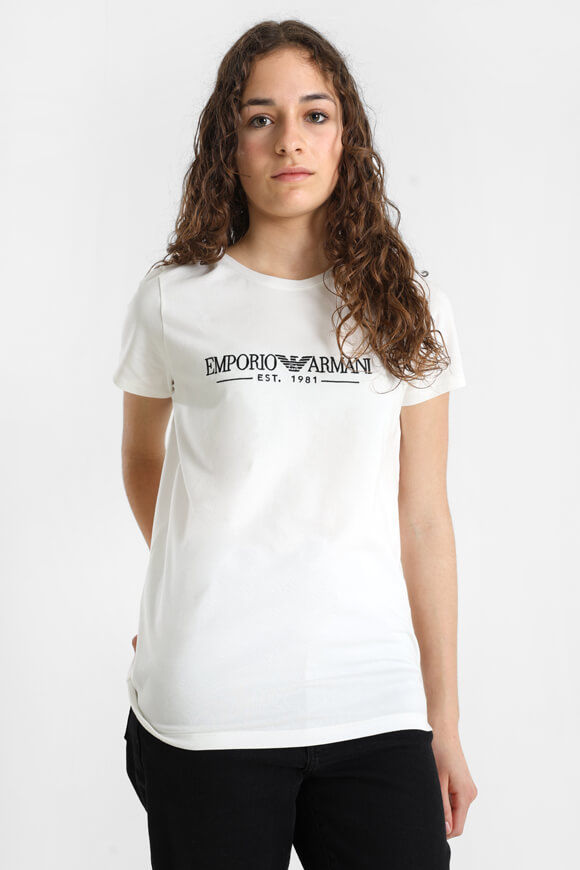 Emporio Armani T-Shirt | Offwhite | Damen  | M von Emporio Armani