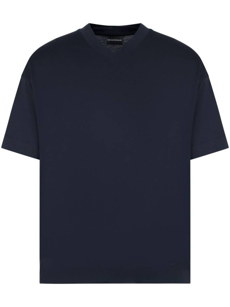 Emporio Armani V-neck T-shirt - Blue von Emporio Armani