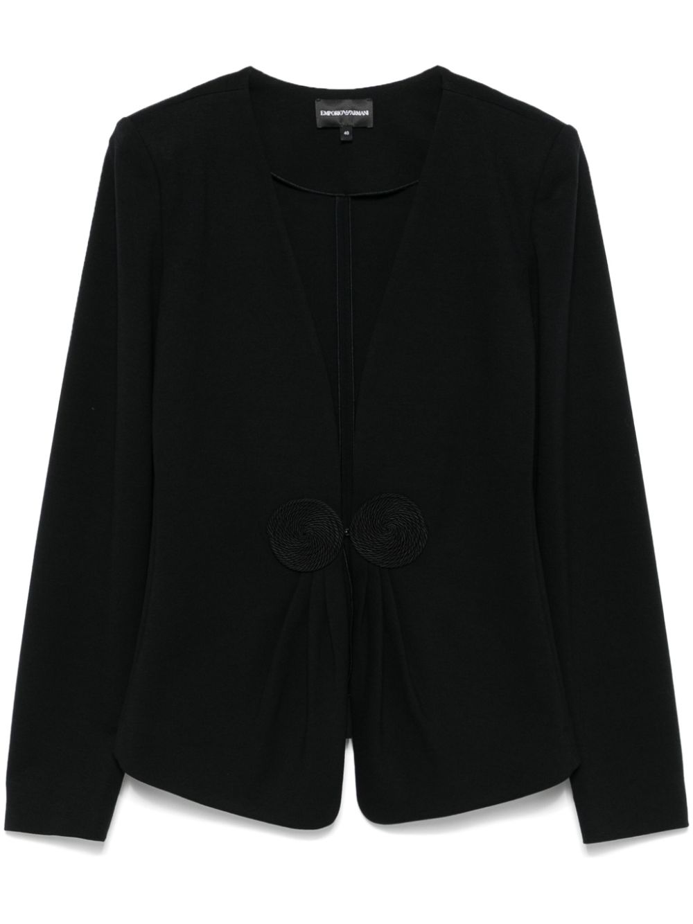 Emporio Armani V-neck blazer - Black von Emporio Armani