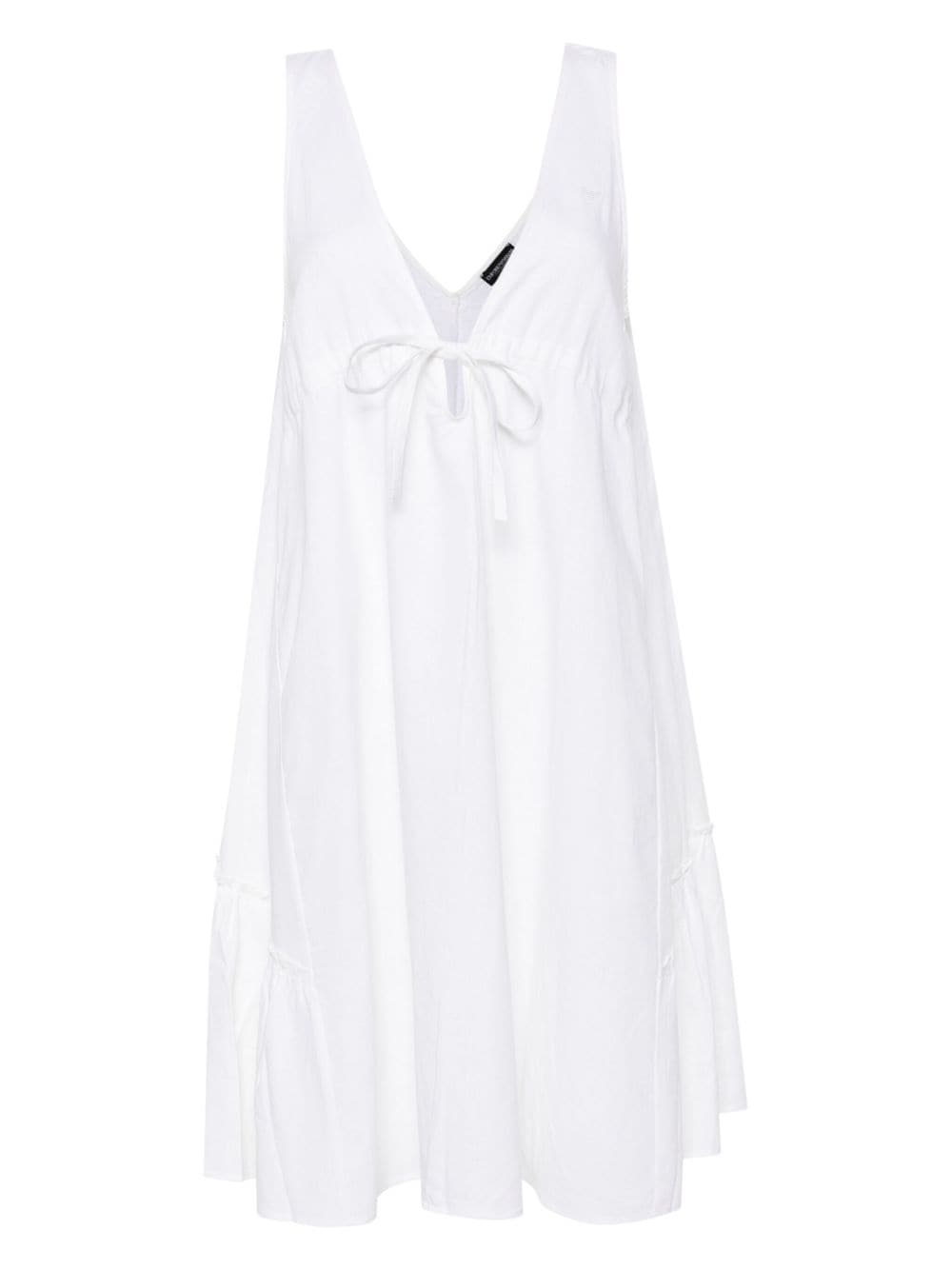 Emporio Armani V-neck minidress - Neutrals von Emporio Armani