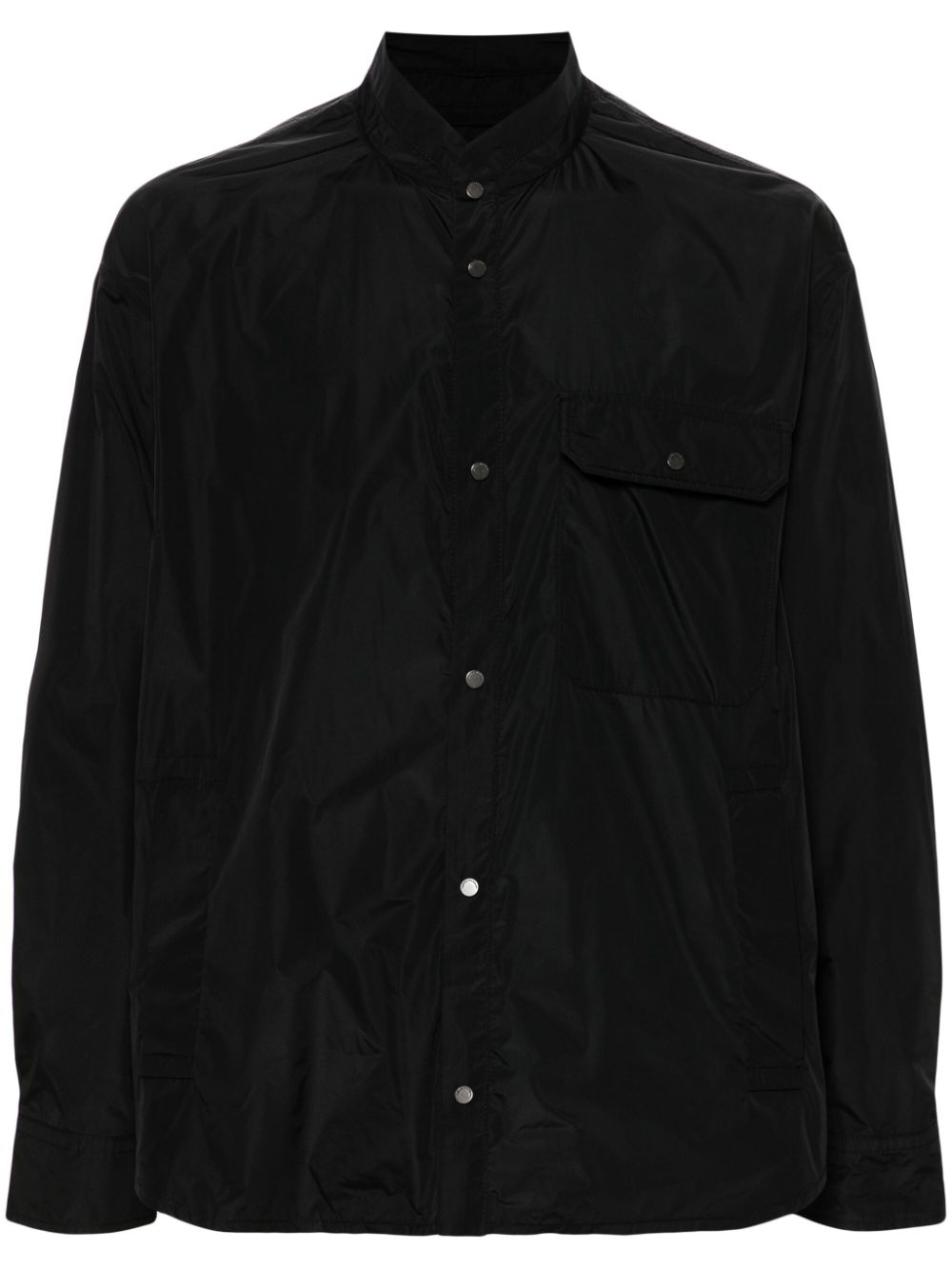Emporio Armani band-collar lightweight jacket - Black von Emporio Armani