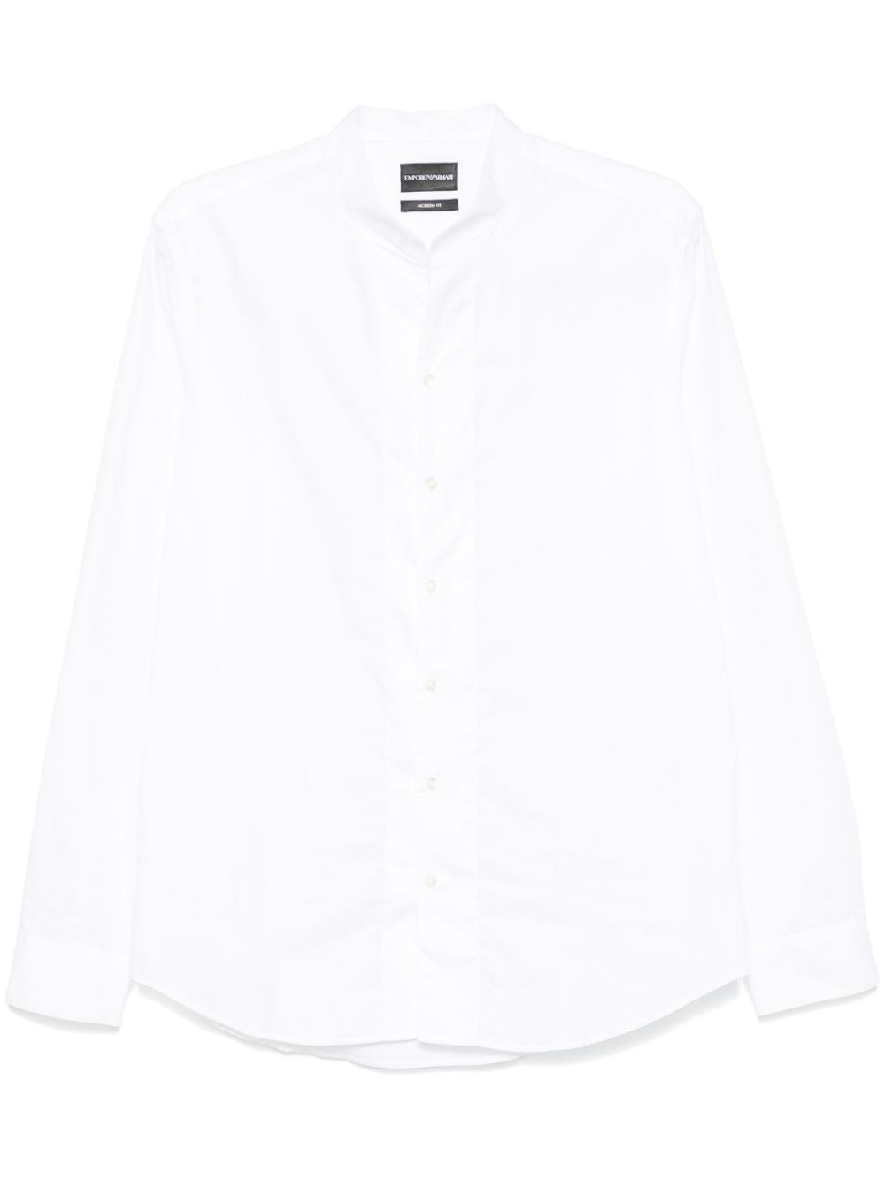 Emporio Armani band-collar shirt - White von Emporio Armani