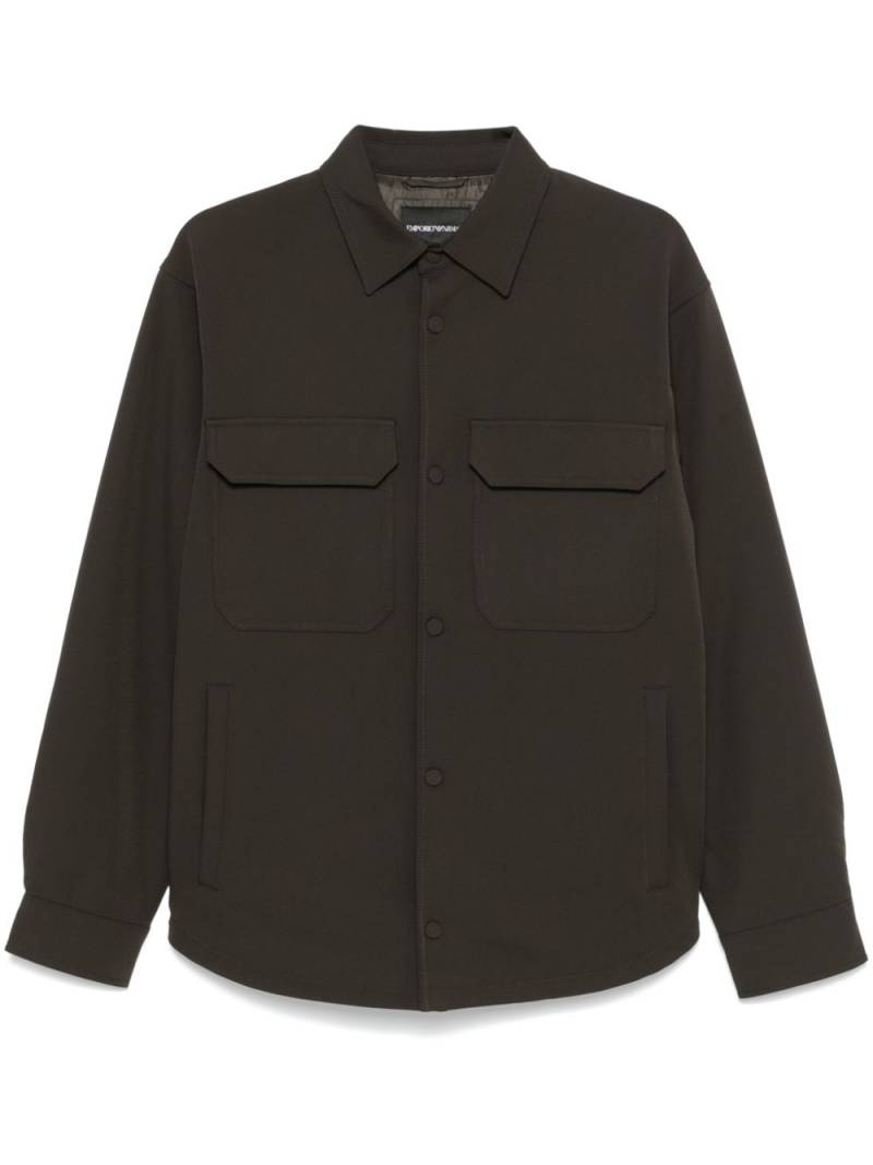 Emporio Armani button-up shirt jacket - Green von Emporio Armani