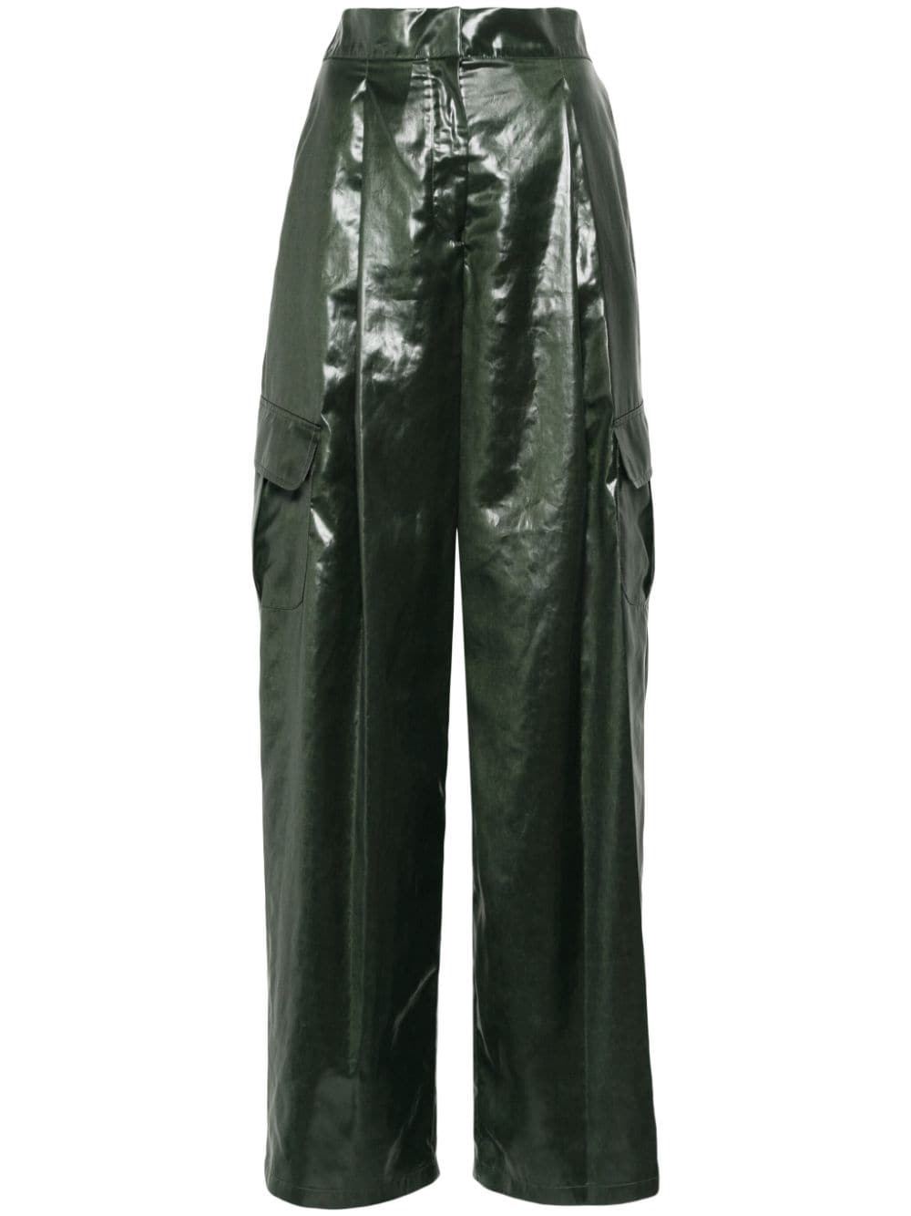 Emporio Armani cargo straight-leg trousers - Green von Emporio Armani