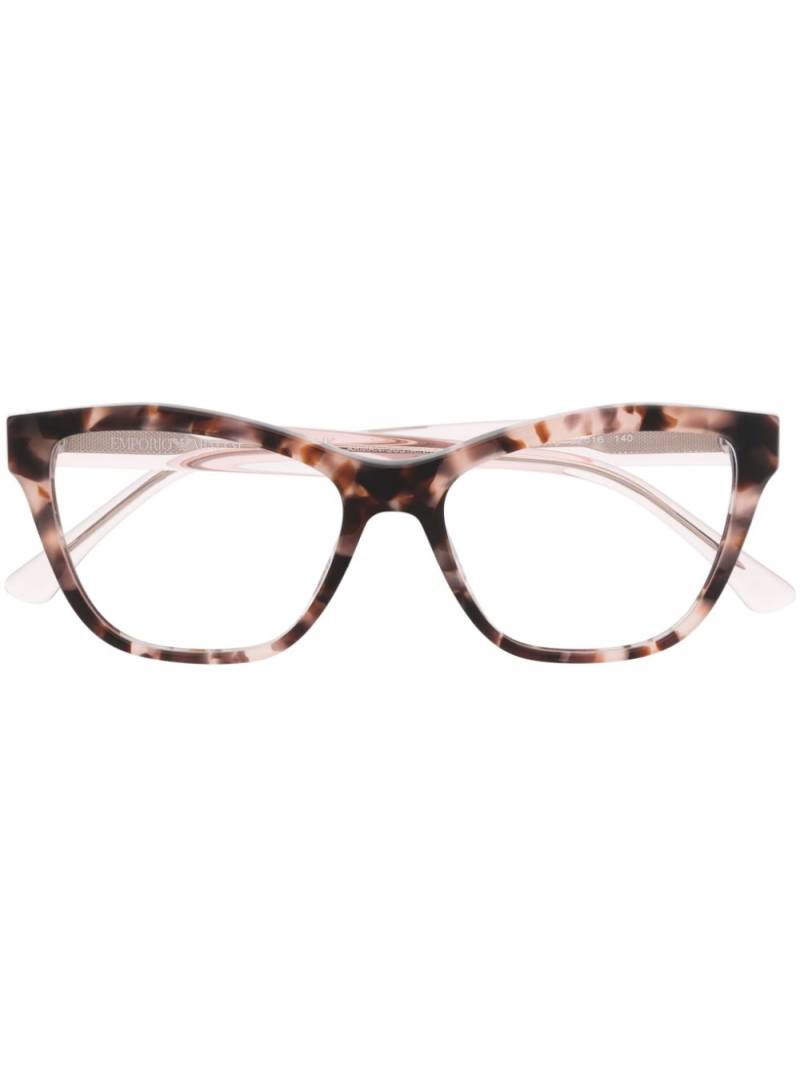 Emporio Armani cat eye-frame glasses - Pink von Emporio Armani