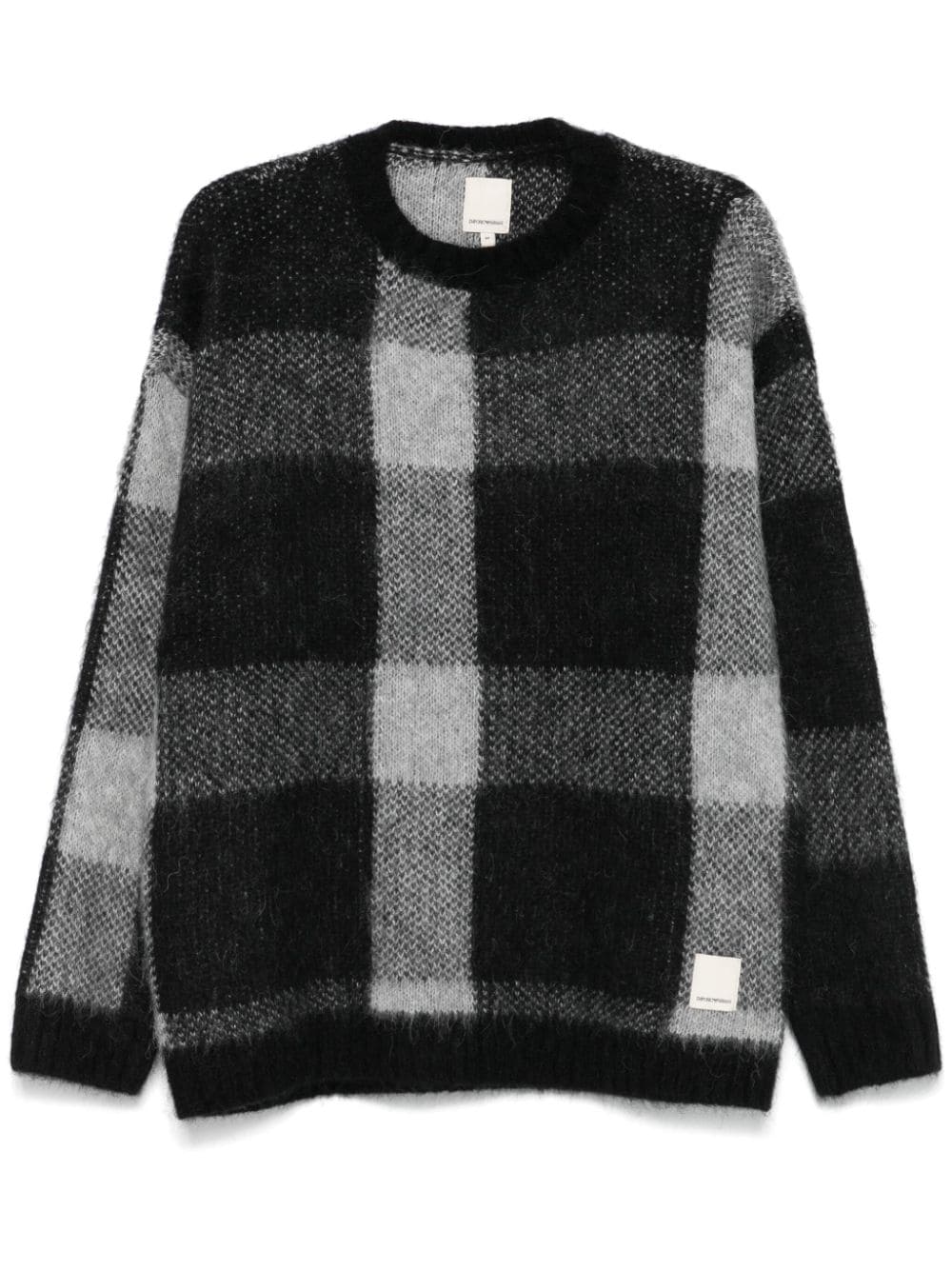 Emporio Armani checked sweater - Black von Emporio Armani