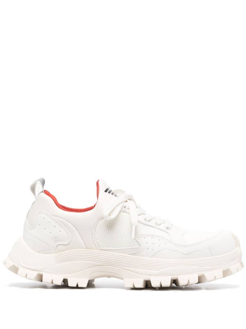 Emporio Armani chunky-ridged-sole sneakers - White von Emporio Armani