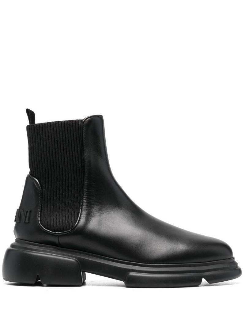 Emporio Armani chunky-sole chelsea boots - Black von Emporio Armani