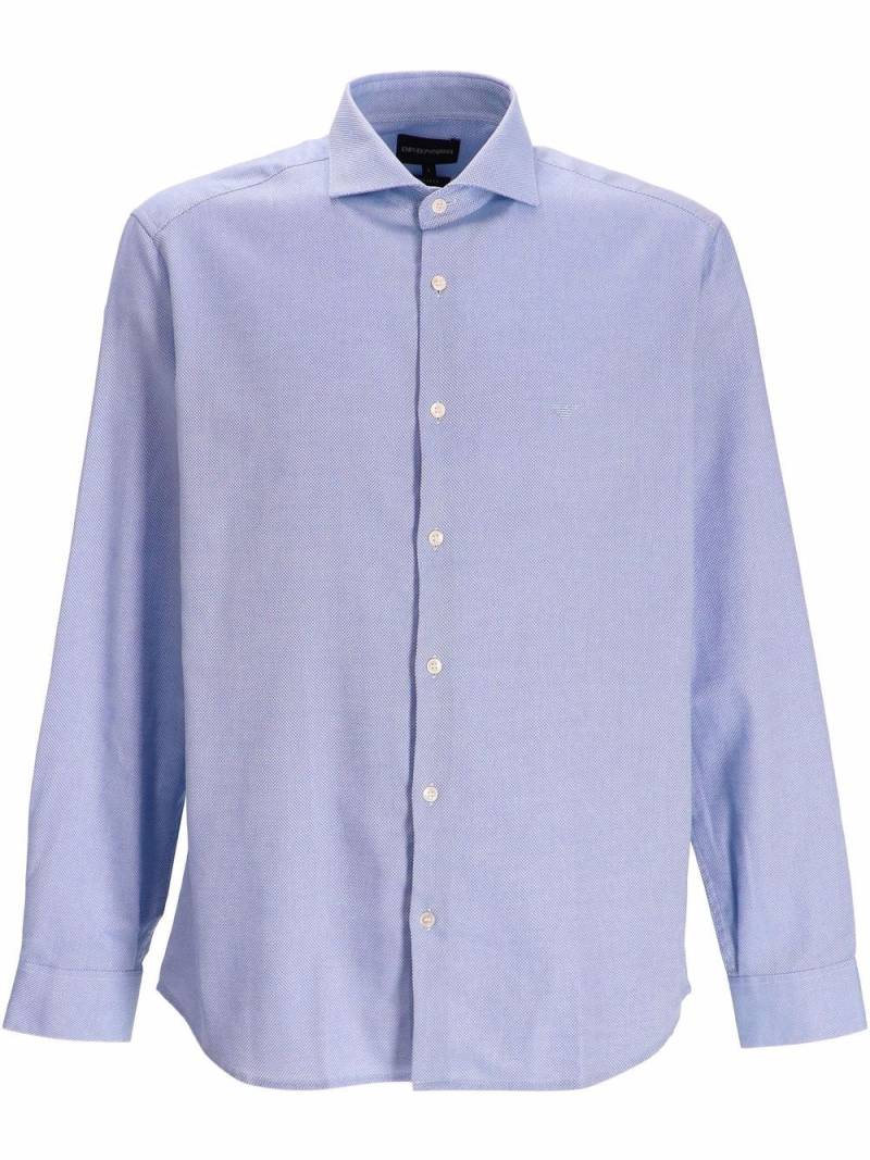 Emporio Armani classic button-up shirt - Blue von Emporio Armani