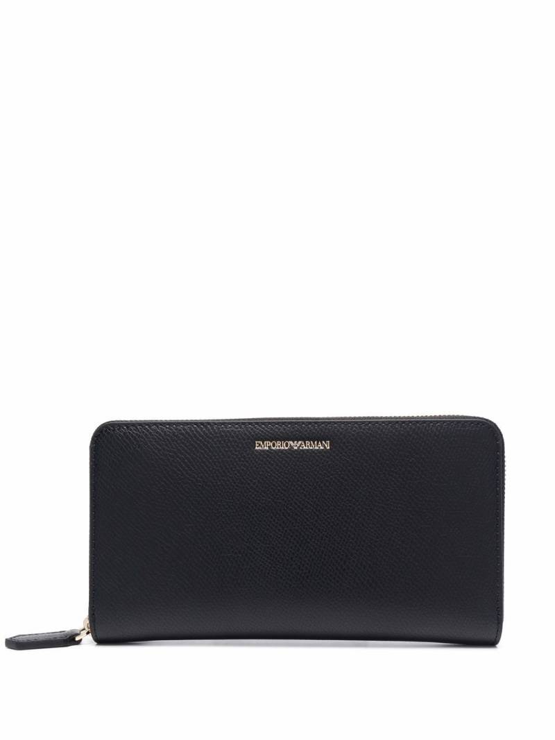 Emporio Armani classic zip wallet - Black von Emporio Armani