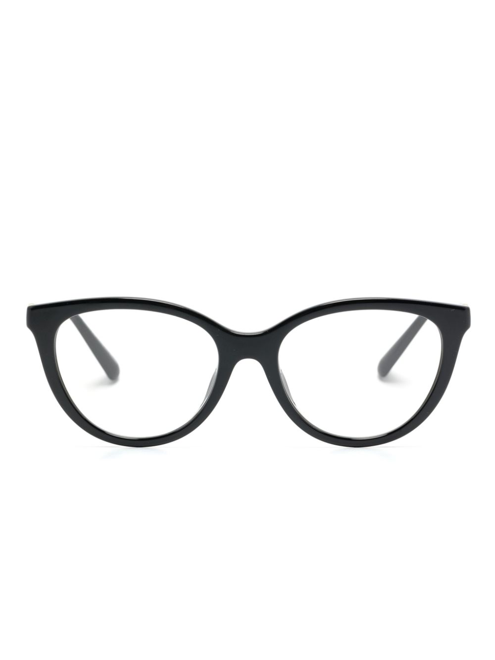 Emporio Armani clip on-lenses cat-eye glasses - Black von Emporio Armani