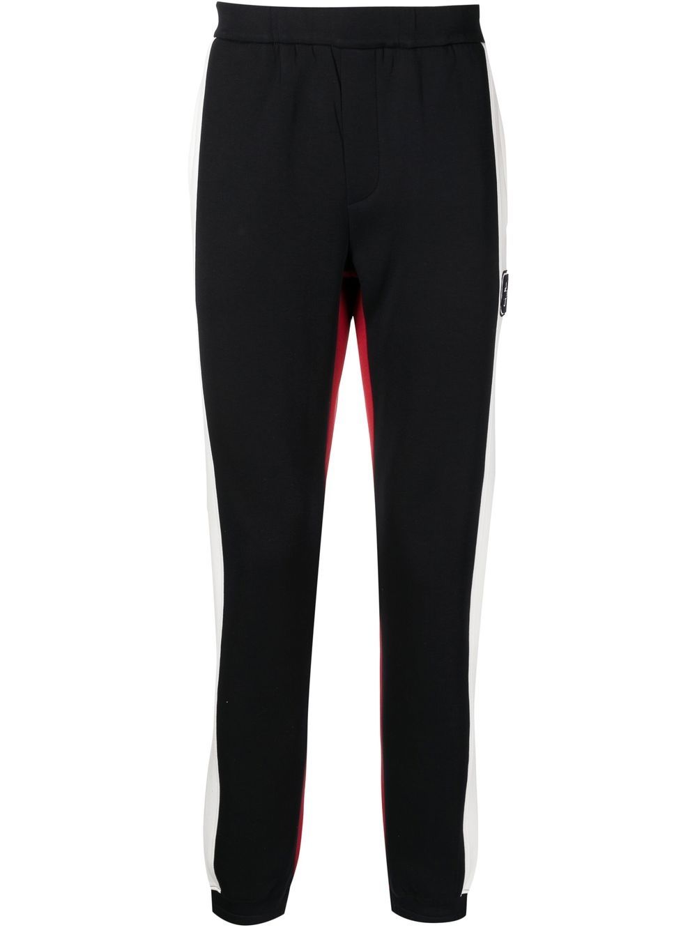 Emporio Armani colour-block panelled track pants - Black von Emporio Armani