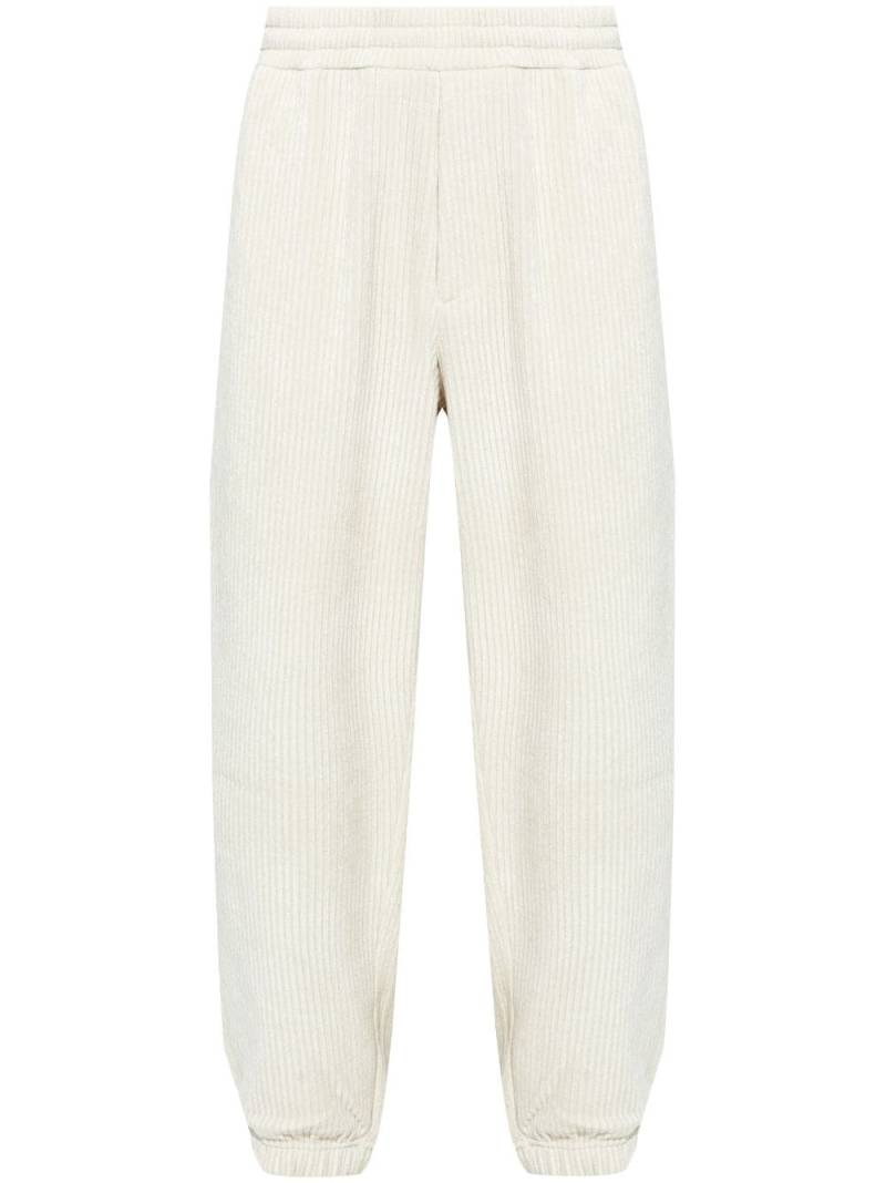 Emporio Armani corduroy track pants - Neutrals von Emporio Armani