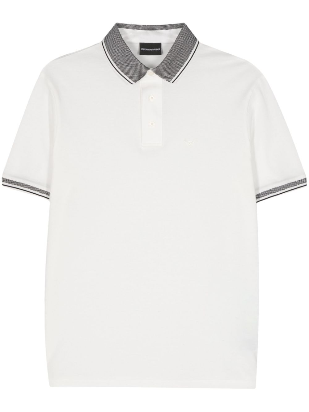 Emporio Armani cotton polo shirt - White von Emporio Armani