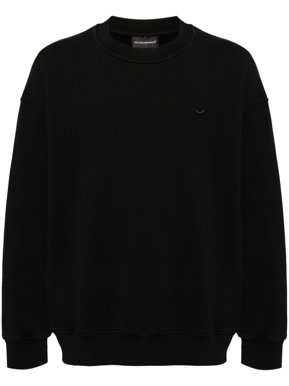 Emporio Armani cotton sweatshirt - Black von Emporio Armani