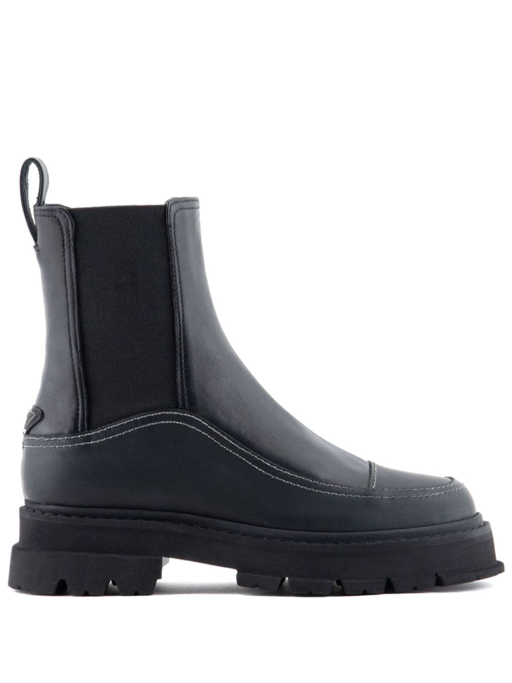 Emporio Armani elasticated-panel ankle boots - Black von Emporio Armani