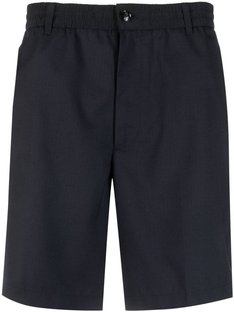 Emporio Armani elasticated-waistband bermuda shorts - Blue von Emporio Armani