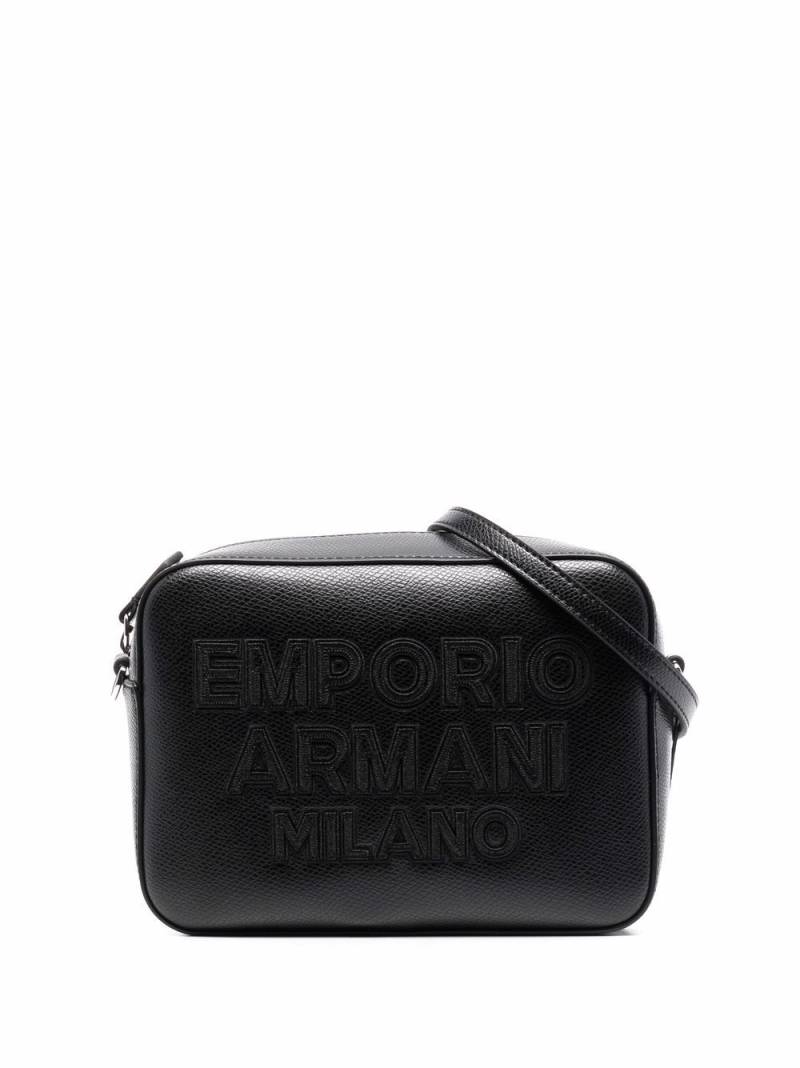 Emporio Armani embossed-logo crossbody bag - Black von Emporio Armani