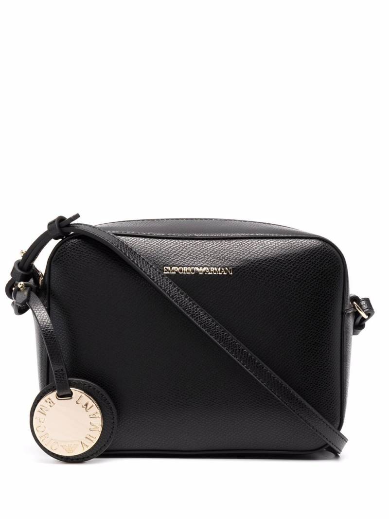 Emporio Armani embossed-logo crossbody bag - Black von Emporio Armani